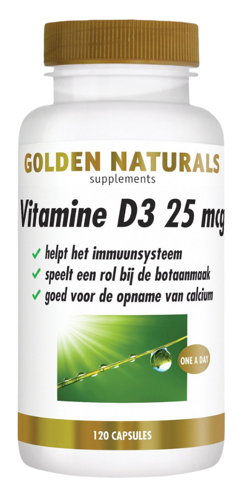 Golden Naturals Vitamine D3 25mcg